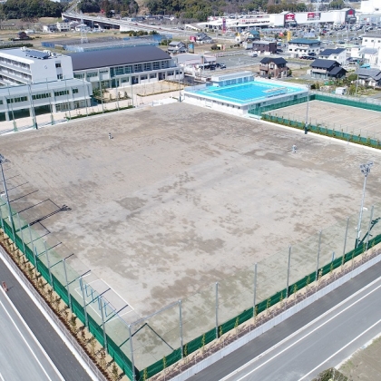 浜松市立浜名中学校移転新築工事(外構・ｸﾞﾗｳﾝﾄﾞ整備工事)　平成28年度